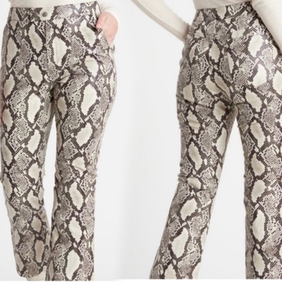 Choosy Pants - Snake Skin Faux Leather Pants Size 10